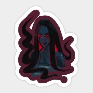 slavic mythology demon Topielica Sticker